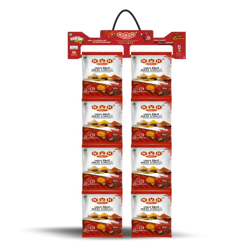 "NVH Spices Red Chili Powder Hanger - Spice up your dishes with this vibrant and fiery flavor enhancer."