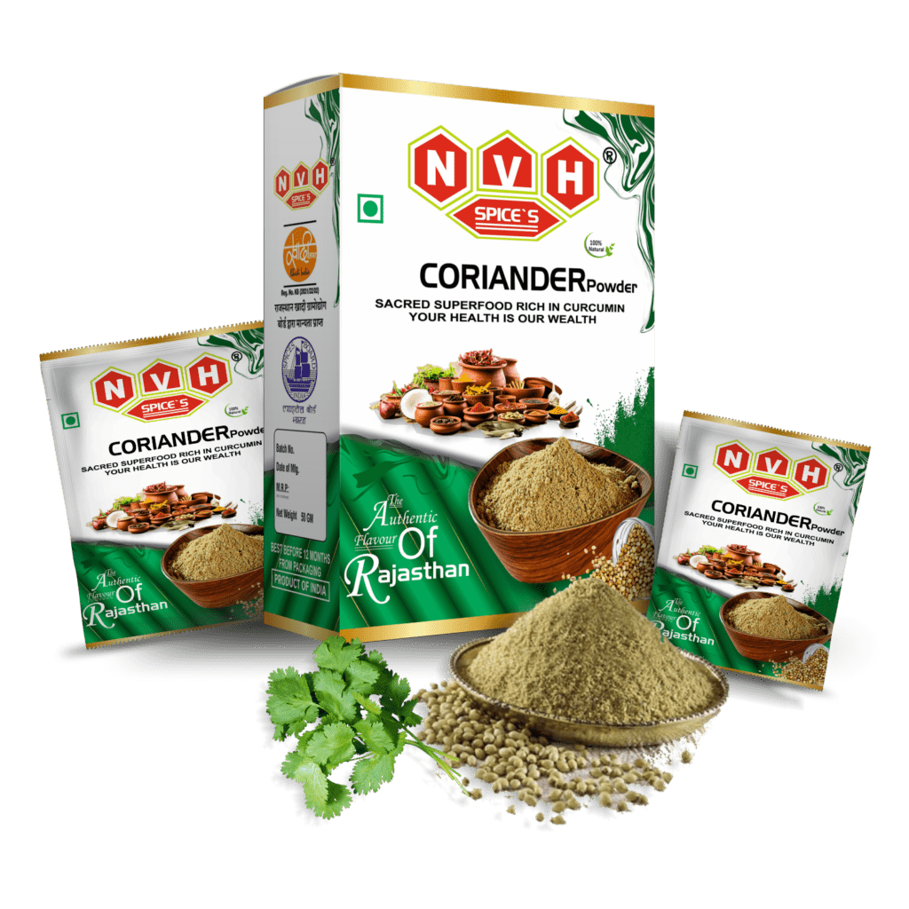 "NVH Spices Coriander Powder - Elevate your dishes with the aromatic essence of this premium spice."