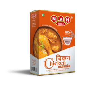"NVH Spices Chicken Masala - A flavorful blend to make your chicken dishes irresistibly delicious."