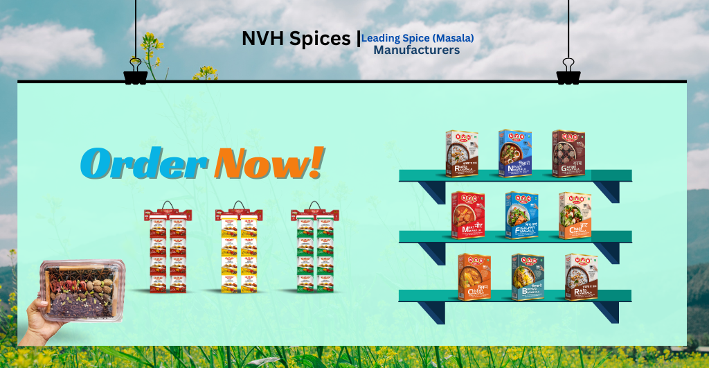 Assorted spice masalas from NVH Spices, leading spice masala manufacturers in Rajasthan and India