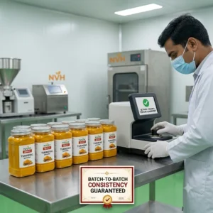 NVH Spices ensuring consistent wholesale spice quality through advanced laboratory and strict quality control.