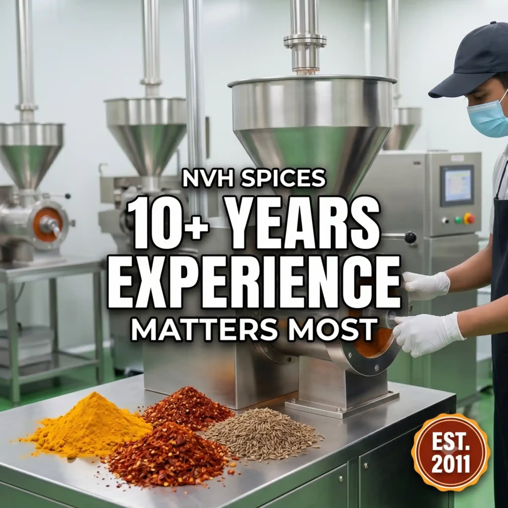 NVH Spices is an experienced spice manufacturer since 2011